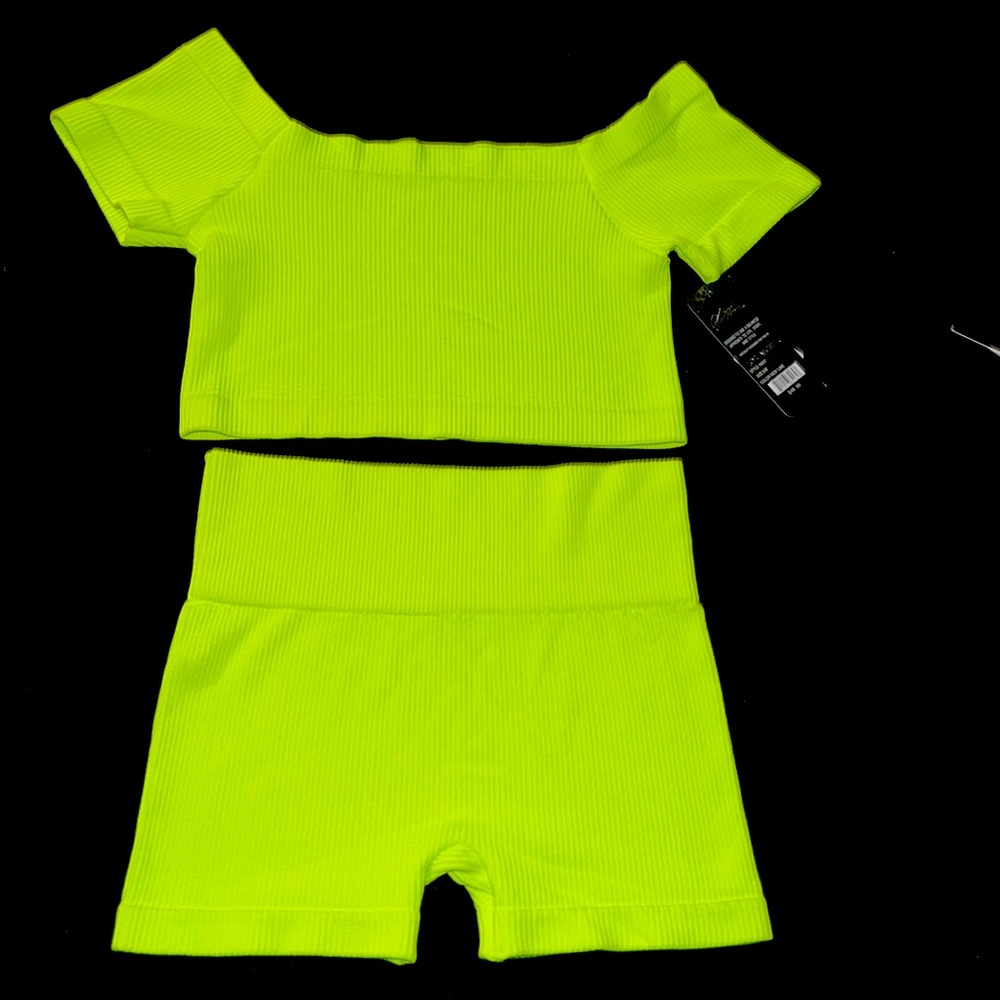 Ribbed set. Neon set.